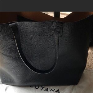Cuyana Black structured tote
